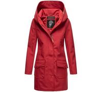 MARIKOO B856 Veste d'hiver softshell imperméable pour femme, Rouge foncé, XXL