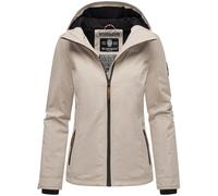 MARIKOO B862 Veste de mi-saison pour femme, légèrement doublée, à capuche, os, L