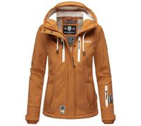 MARIKOO B864 Veste d'hiver softshell imperméable pour femme, Caramel, L
