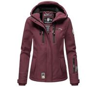 MARIKOO B864 Veste softshell imperméable pour femme, rouge bordeaux, S
