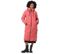 MARIKOO B985 Veste d'hiver matelassée longue pour femme, rot, XS