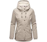 Marikoo Bikoo veste d'hiver en coton pour dame avec capuche Taupe Clair 3XL
