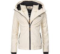 Marikoo Erdbeere Veste Outdoor pour Dame avec Capuche Beige L