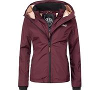 Marikoo Erdbeere Veste Outdoor pour Dame avec Capuche Bordeaux XL