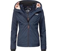 Marikoo Erdbeere Veste Outdoor pour Dame avec Capuche Navy S