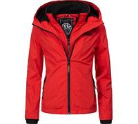 Marikoo Erdbeere Veste Outdoor pour Dame avec Capuche Rouge M