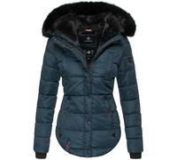 Marikoo Femme D'Hiver Doudoune Courte Parka Manteau Rembourré Avec Capuche Lotus