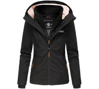 Marikoo Femmes de Transition Automne Extérieur Veste Pluie Erdbeere