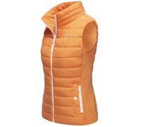 MARIKOO Gilet matelassé légèrement doublé pour femme avec poignets côtelés élastiques sur le côté et col haut Reimii XS à 3XL