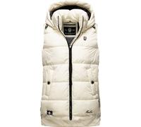 MARIKOO Gilet 'Zarinaa' noir / blanc cassé, Taille XL