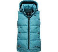 MARIKOO Gilet 'Zarinaa' turquoise / noir, Taille M