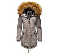 Marikoo La Viva Prc Veste d'hiver Parka de Coton pour Dame Gris Zinc XS