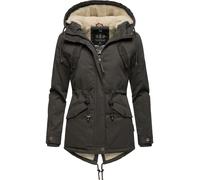 Marikoo Manolya Femmes Hiver Veste Parka Manteau Chaud Doublé Teddyfell Doux