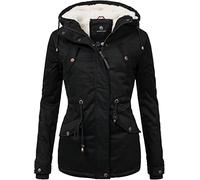 Marikoo Manolya Veste en Coton d'hiver pour Dame Noir 3XL