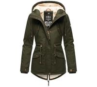 Marikoo Manolya Veste en Coton d'hiver pour Dame Olive Foncé 3XL