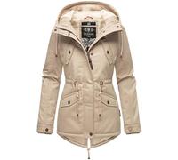 Marikoo Manolya Veste en Coton d'hiver pour Dame Taupe Clair XL