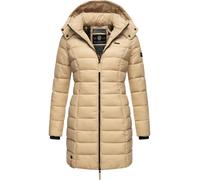 MARIKOO Manteau d’hiver 'Abendsternchen' beige / noir, Taille M