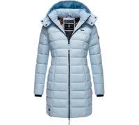 MARIKOO Manteau d’hiver 'Abendsternchen' bleu clair / noir, Taille M