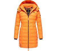 MARIKOO Manteau d’hiver 'Abendsternchen' orange / noir, Taille XXXL