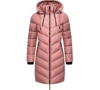 MARIKOO Manteau d’hiver 'Armasa' rose clair / noir, Taille XXL
