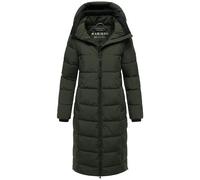 MARIKOO Manteau d’hiver 'Lanitaa XVI' vert foncé / noir, Taille 4XL