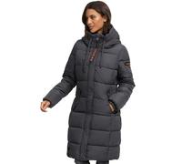 Marikoo Manteau d'hiver pour femme avec capuche B941, anthracite, L
