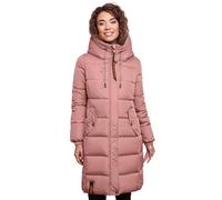 MARIKOO B941 Manteau d'hiver pour femme avec capuche, Rose foncé, S