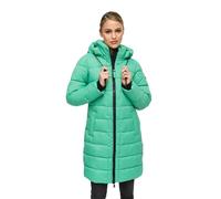 MARIKOO Manteau d'hiver pour femme (S-3XL) - Matelassé, capuche amovible - N075, Crystal-Green, S