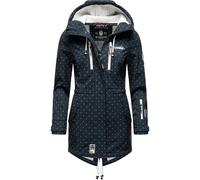 MARIKOO Manteau fonctionnel 'Zimtzicke' bleu nuit / blanc, Taille XS