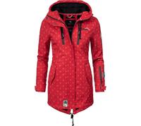 MARIKOO Manteau fonctionnel 'Zimtzicke' rouge / noir, Taille S
