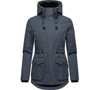 MARIKOO Manteau léger de transition pour femme avec capuche Babetaa Prc XS-XXL, bleu, M