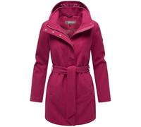 MARIKOO Manteau long Trench pour femme, veste chaude de mi-saison en aspect laine avec capuche amovible Katalinaa 16 XS-3XL, XXL