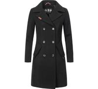 MARIKOO Manteau mi-saison 'Nanakoo' noir, Taille 4XL