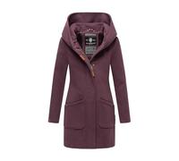 MARIKOO Manteau trench pour femme, manteau d'hiver, veste de transition, parka longue, B819, XL