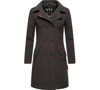 Marikoo Nanakoo Manteau d'hiver Trench Style Parka pour Femme Anthracite S