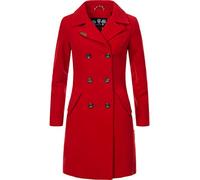 Marikoo Nanakoo Manteau d'hiver Trench Style Parka pour Femme Rouge M
