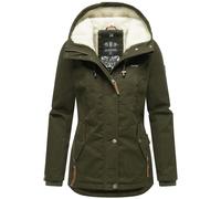 MARIKOO Parka d’hiver 'Bikoo' umbra / vert foncé, Taille L