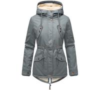 MARIKOO Parka d’hiver 'Manolya' bleu-gris, Taille S