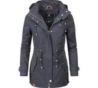 MARIKOO Parka mi-saison 'Nyokoo' bleu nuit / blanc, Taille S