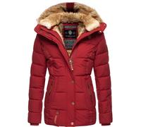 MARIKOO Veste d’hiver 'Nekoo' noisette / rouge, Taille XXL