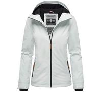 MARIKOO Veste de mi-saison pour femme au printemps, légèrement doublée, à capuche, courte B862, Bleu arctique, S