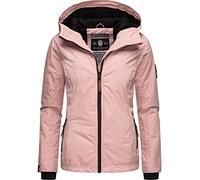 Marikoo - Veste de transition pour femme - Légèrement doublée - Avec capuche mûre - Tailles XS-XXL, Poudre rose., XXL