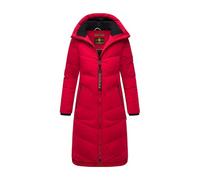 MARIKOO Veste d'hiver matelassée pour femme - Manteau d'hiver matelassé - Manteau long et chaud - B949, Rouge profond, M