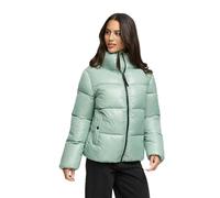 MARIKOO Veste d'hiver N071 pour femme (taille S à 3XL) - Matelassée, col montant et légère, Menthe fumée, XL