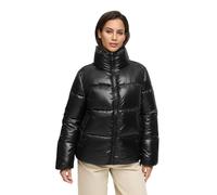 MARIKOO Veste d'hiver N071 pour femme (taille S à 3XL) - Matelassée, col montant et légère, Noir , XL