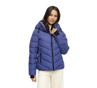 MARIKOO Veste d'hiver pour femme (XS-3XL) - Imperméable, chaude, capuche amovible, coupe-vent - Veste matelassée pour femme - Col montant, 4 poches, fermeture éclair allongée, XL