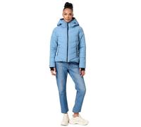 MARIKOO Veste d'hiver pour femme (XS-3XL) - Imperméable, chaude, capuche amovible, coupe-vent - Veste matelassée pour femme - Col montant, 4 poches, fermeture éclair allongée, XL