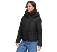 MARIKOO Veste d'hiver pour femme (XS-XXL) - Matelassée, avec capuche, doublure intérieure en polaire - N086, Noir , L