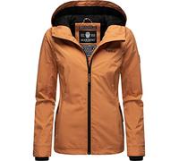 MARIKOO Veste légère doublée pour femme, veste d'entre-saison courte avec doublure en jersey et grande capuche, mûre XS-6XL, L