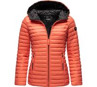 Marikoo Veste légère pour femme veste de mi-saison matelassée avec capuche Asraa XS-3XL, corail, S